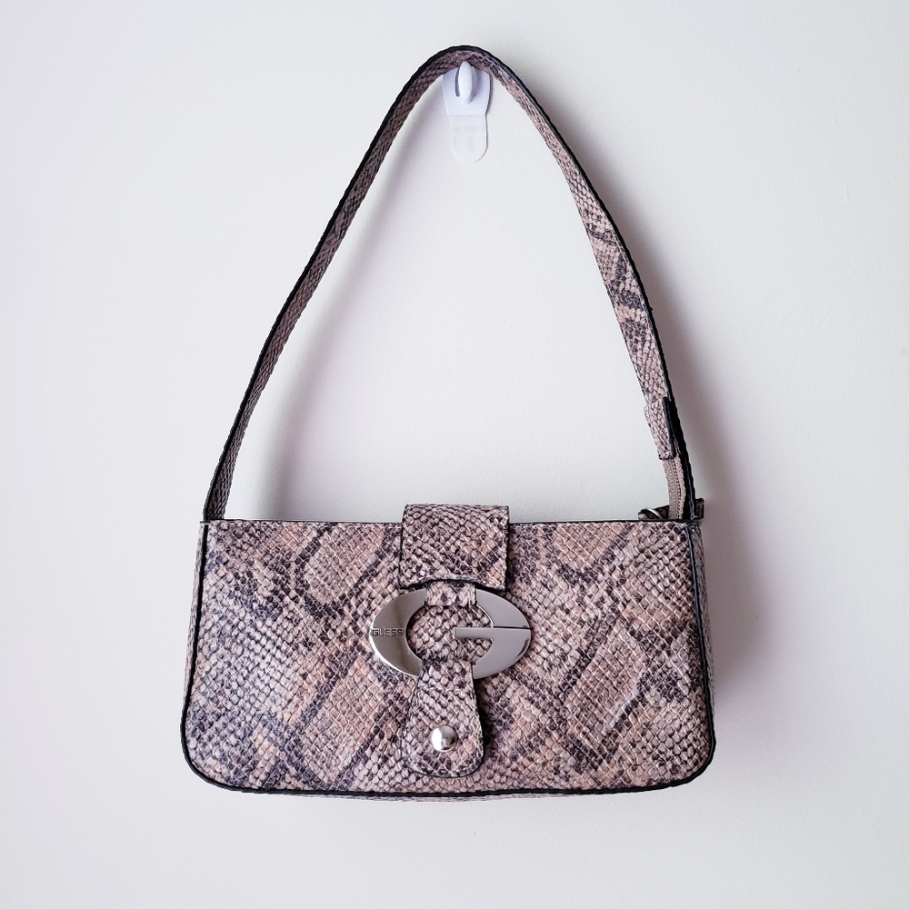 Vintage Guess Brown Snakeprint Mini Bag - Picture 13 of 14